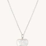Pearl Heart Shape Necklace Pendant