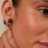 Black Pearl Clip On Earrings