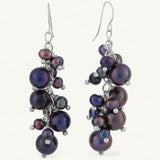 Rhiannon | Black Pearl Drop Earrings
