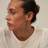 Medium Black Pearl Studs