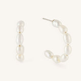 Continual Pearl Hoop Earrings