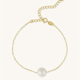Single Pearl Bracelet Gold
