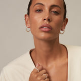 Continual Pearl Hoop Earrings