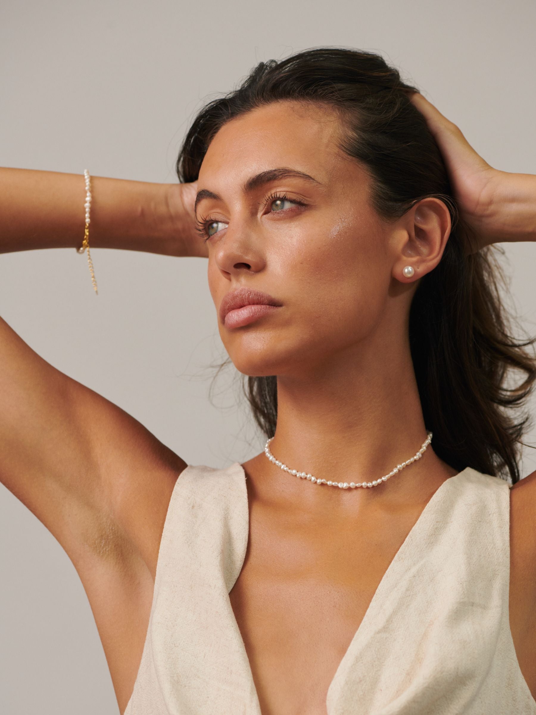 Baroque Pearl Choker Necklace