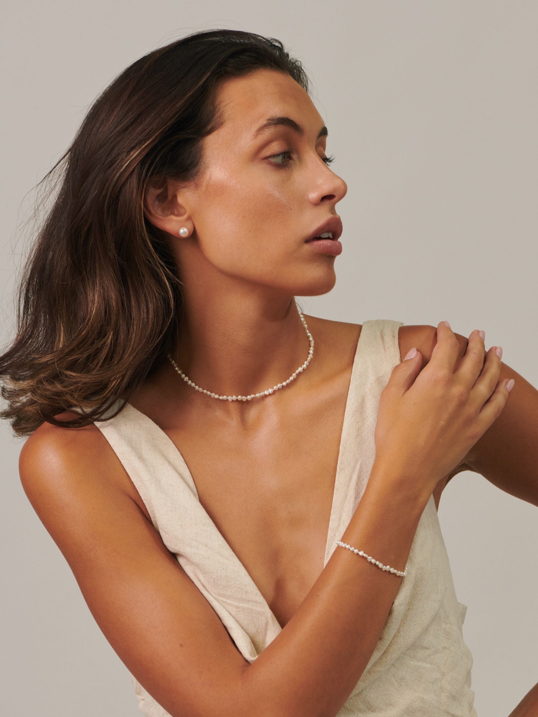 Baroque Pearl Choker Necklace