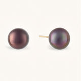 Medium Black Pearl Studs