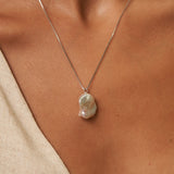 Large Fireball Keshi Pearl Necklace
