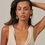 Jadie Large Pearl Jade dangle earrings