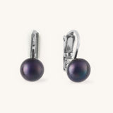 Black Pearl Clip On Earrings