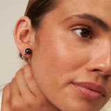 Black Pearl Clip On Earrings