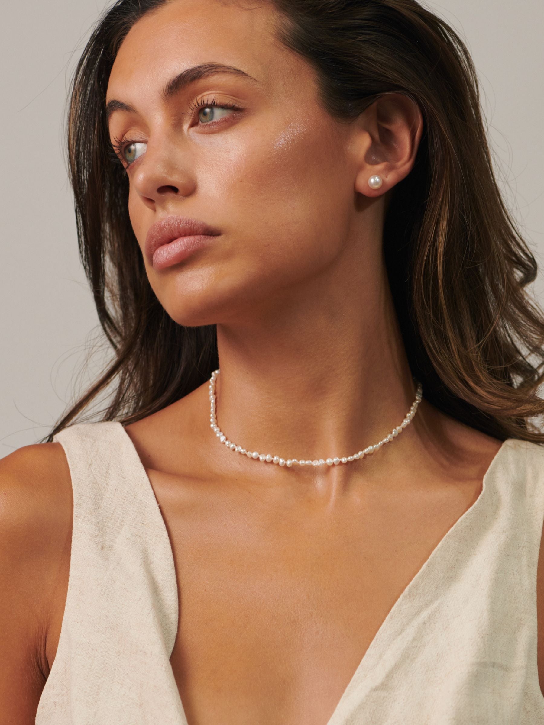 Baroque Pearl Choker Necklace