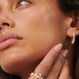 White Baroque Pearl Ring