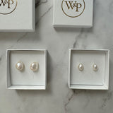 Keshi Pearl Stud Earrings