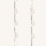 Five Pearl Large Drop Dangle Earrings