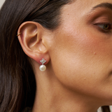 Crystal Pearl Drop Earrings