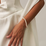 Pearl Strand Bracelet Silver