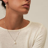 Adjustable Pearl Pendant Necklace
