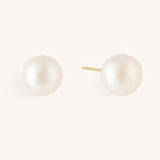 White Akoya Pearl Stud Earrings