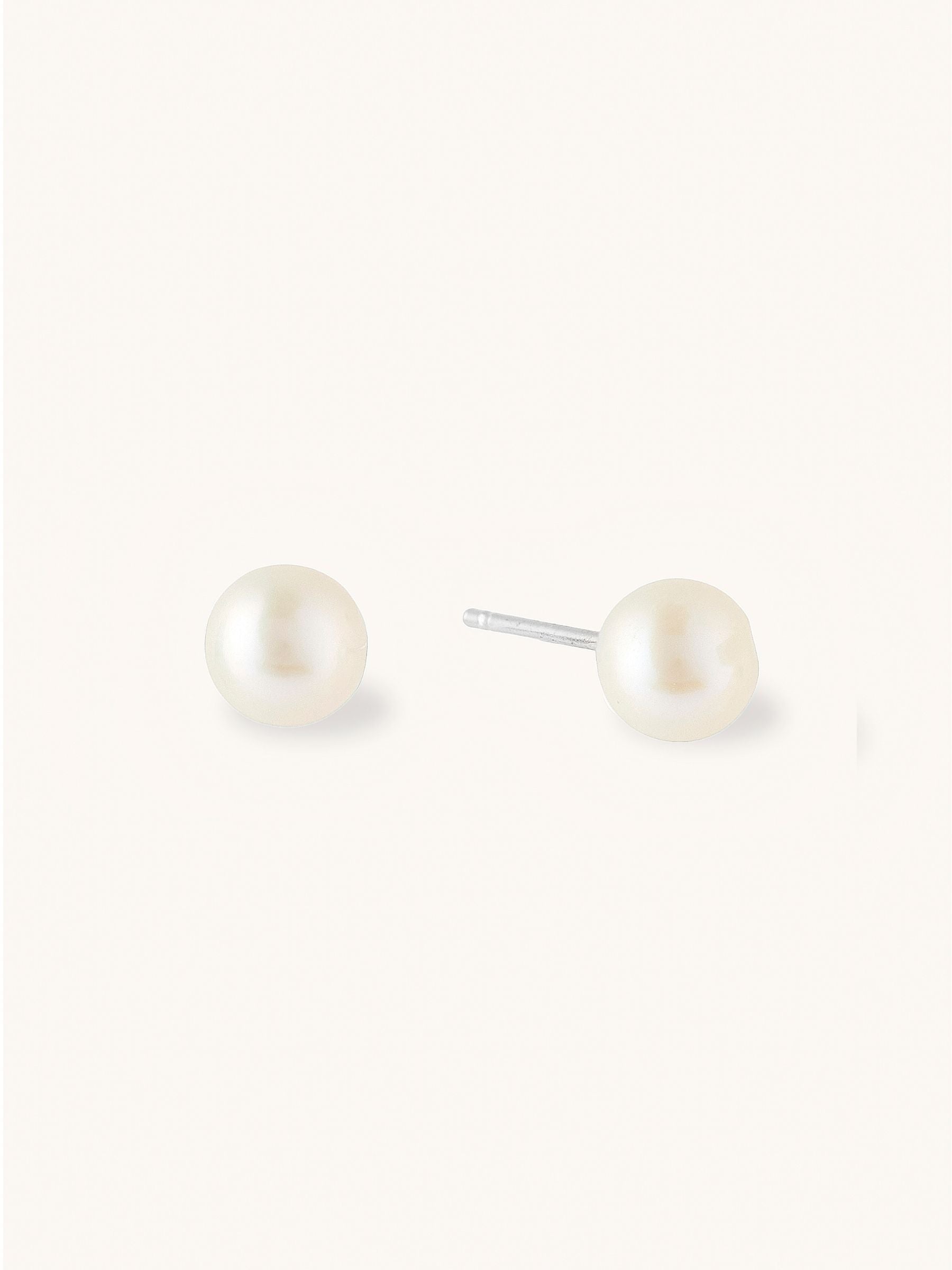 Small pearl stud earrings