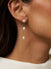 Three Pearl Drop Earrings