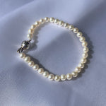 Pearl Strand Bracelet in Silver