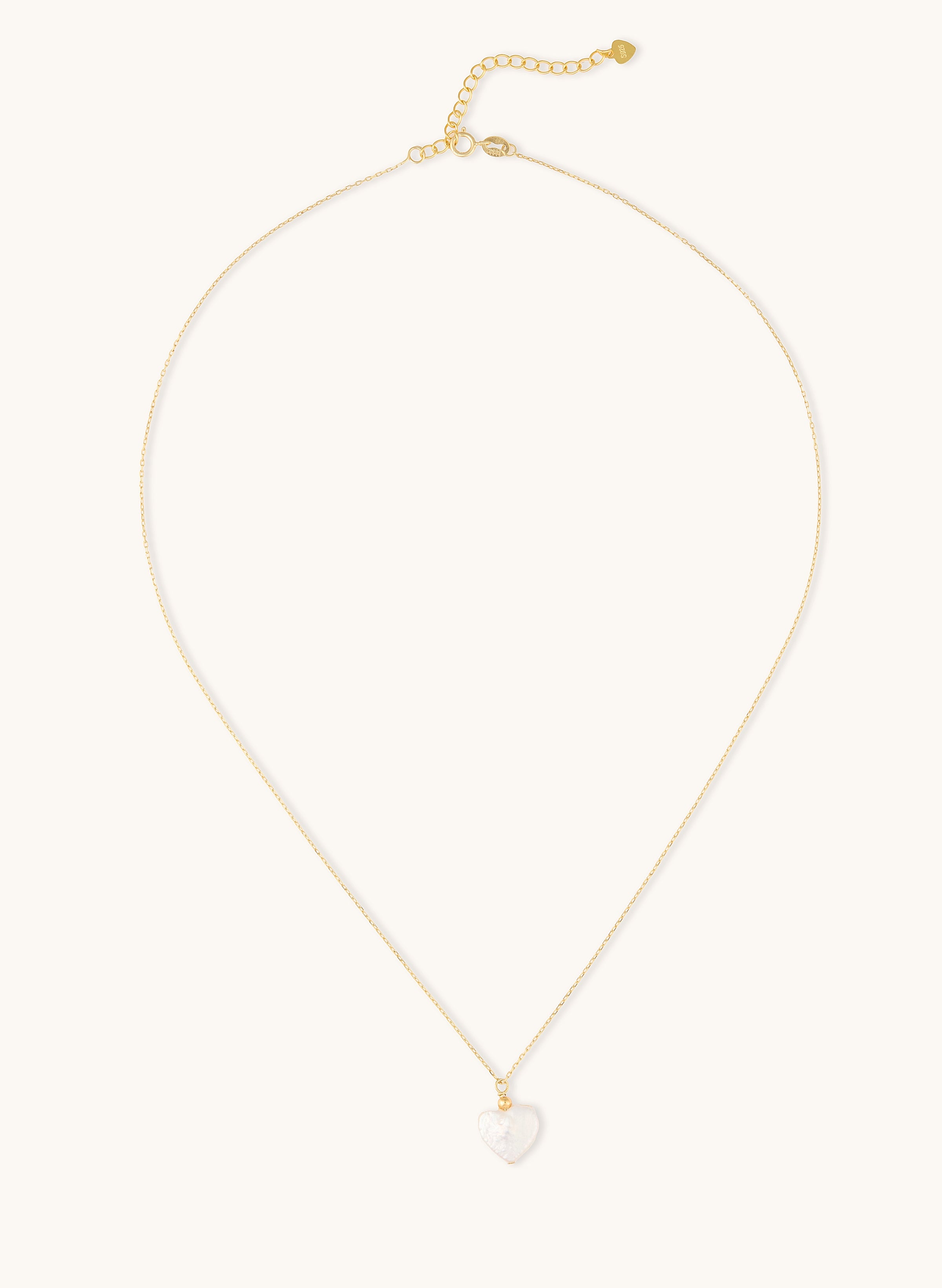 Amor gold necklace with heart pendant