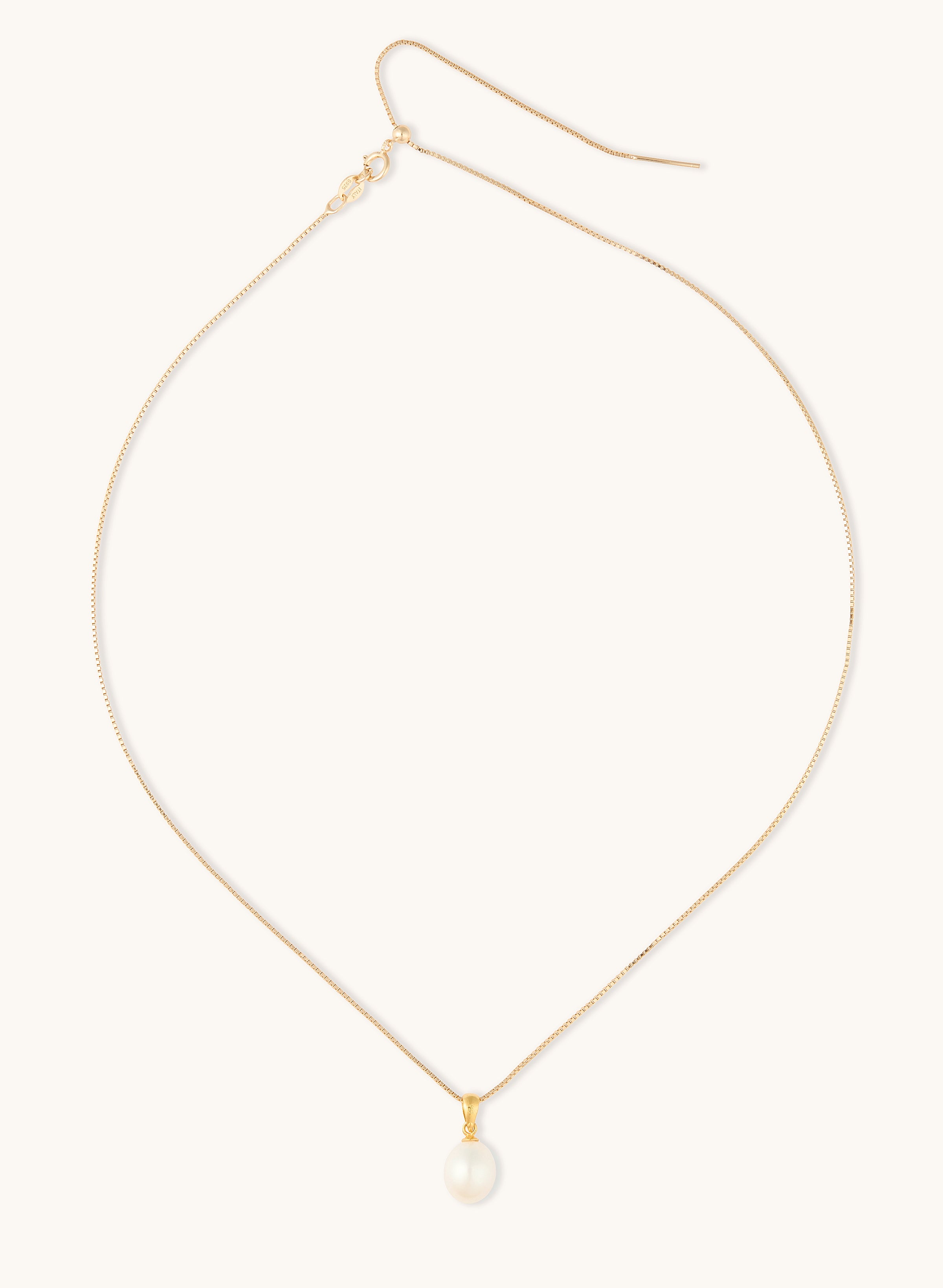 Pendant Adjustable Pearl Gold Necklace