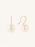 Large Pearl Drop Gold Hook earrings