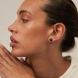 Medium Black Pearl Studs 