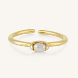 Small Single Pearl Ring