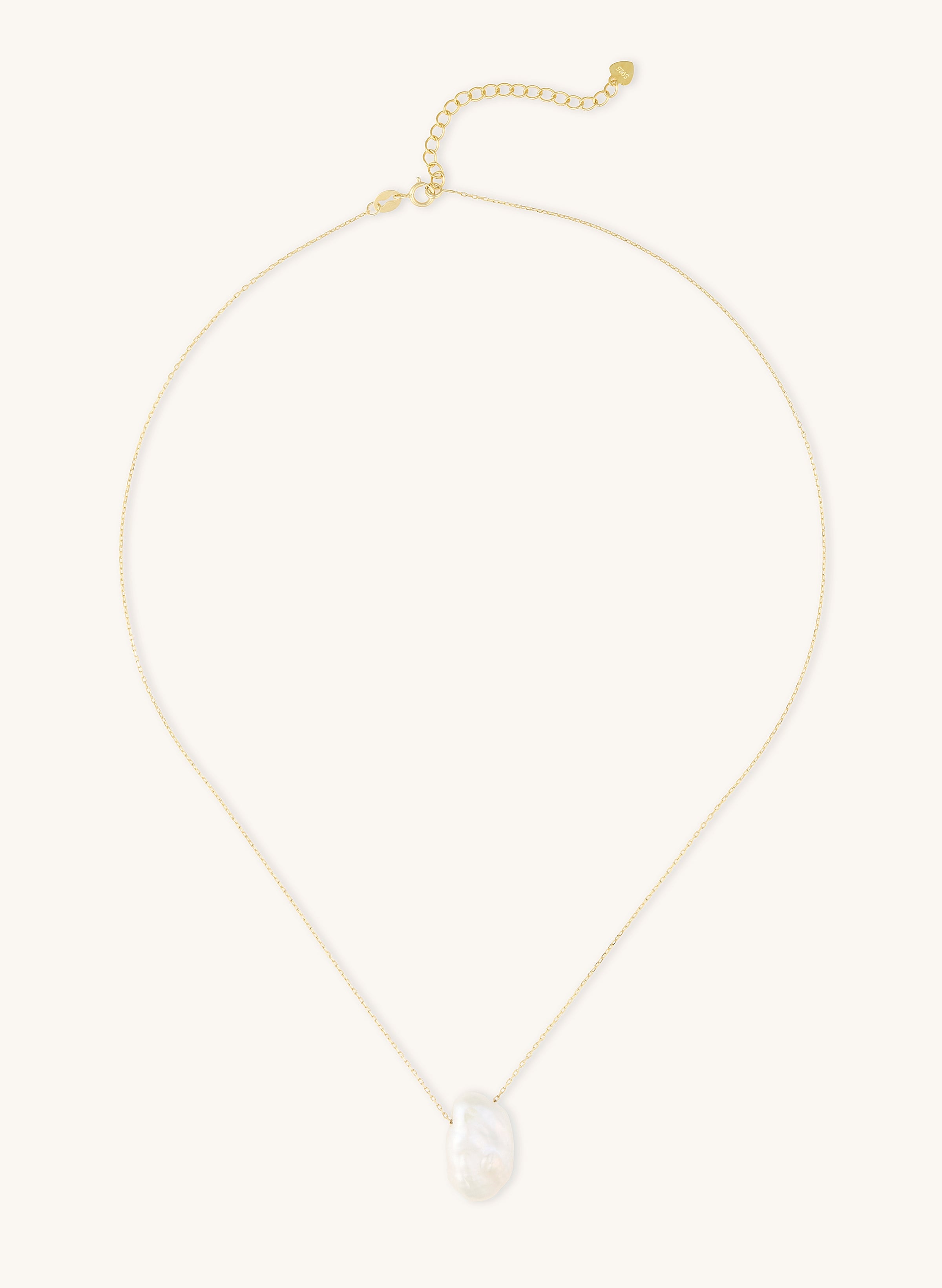 Adjustable Keshi Pearl Pendant Necklace 