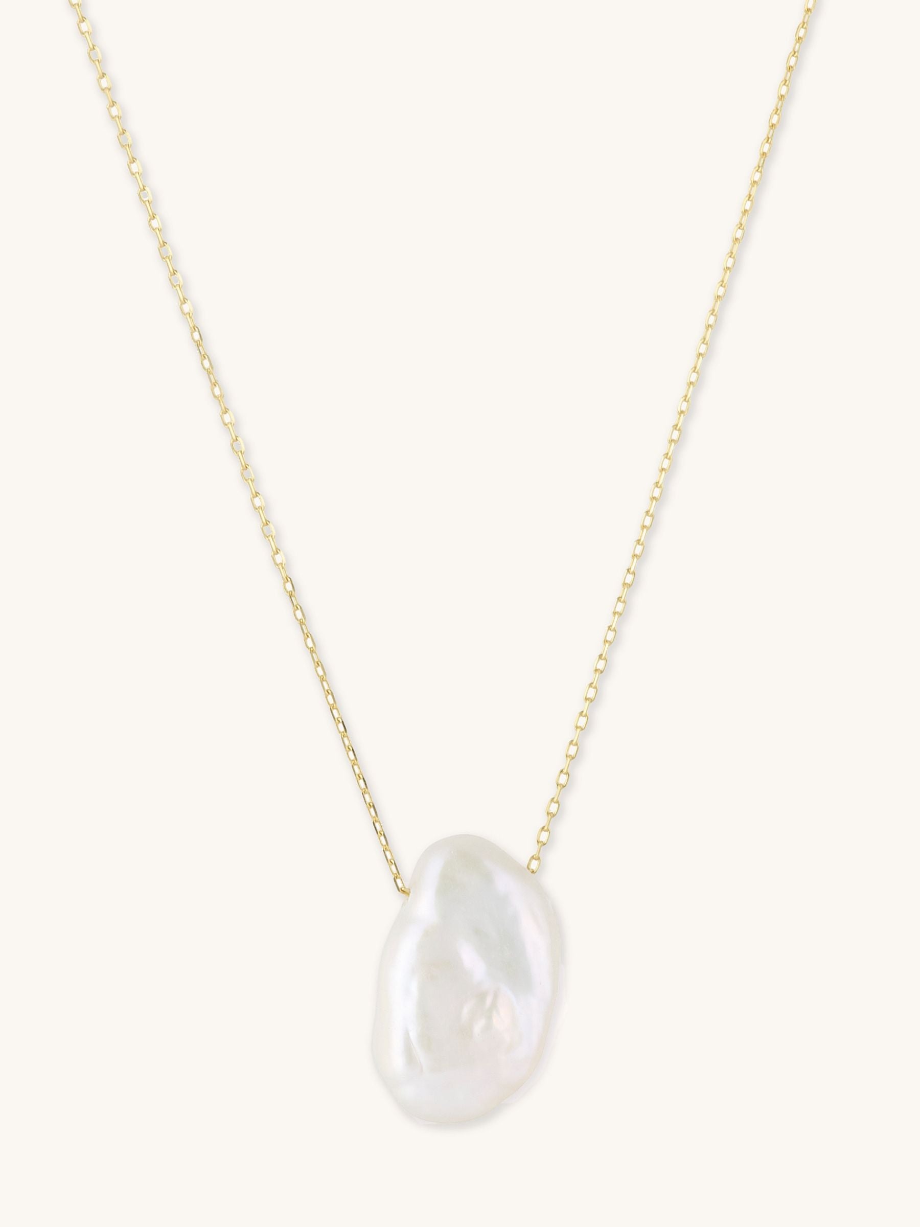 Keshi Pearl Pendant Necklace 