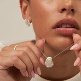 Large Baroque Pearl Stud Earrings