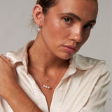 Three Pearl Pendant Necklace 