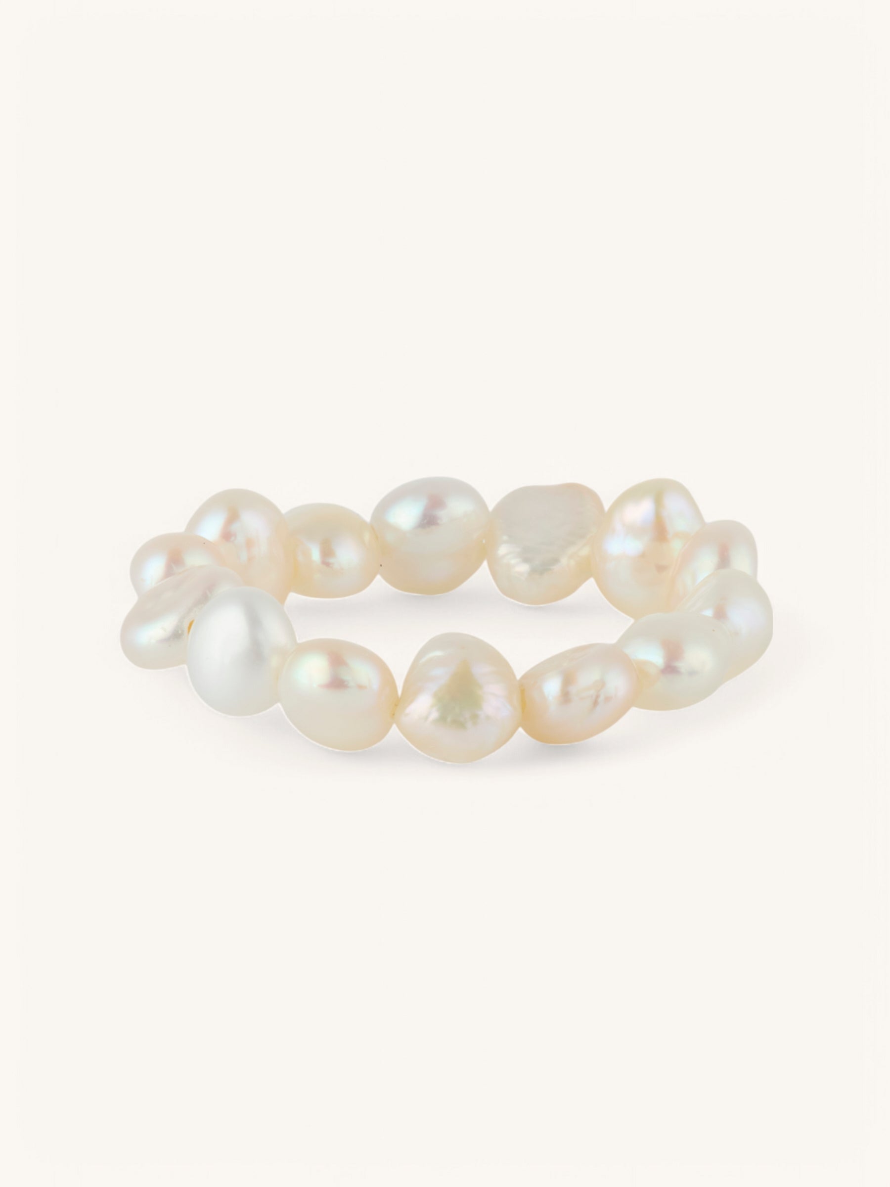 White Baroque Pearl Ring
