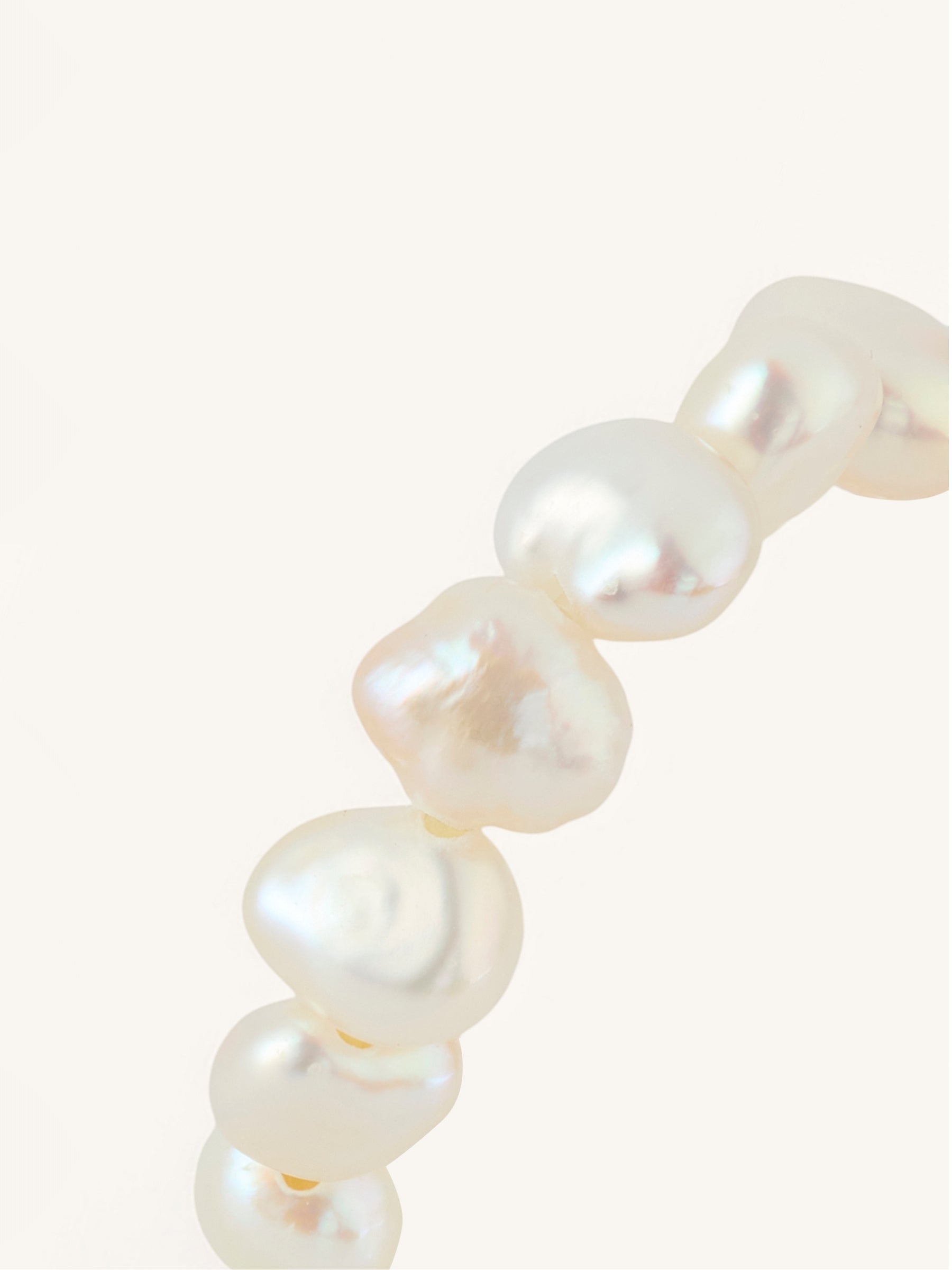 White Baroque Pearl Ring