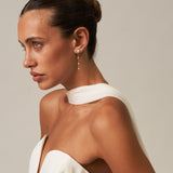 Four Pearl Drop Dangle Earrings 