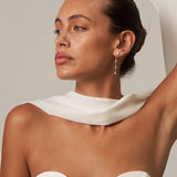 Four Pearl Drop Dangle Earrings 