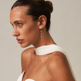 Four Pearl Drop Dangle Earrings 