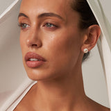 large white pearl stud earrings