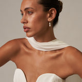 Double Pearl Hook Drop Earrings