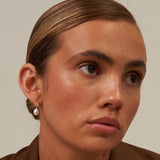 pearl drop earring gold