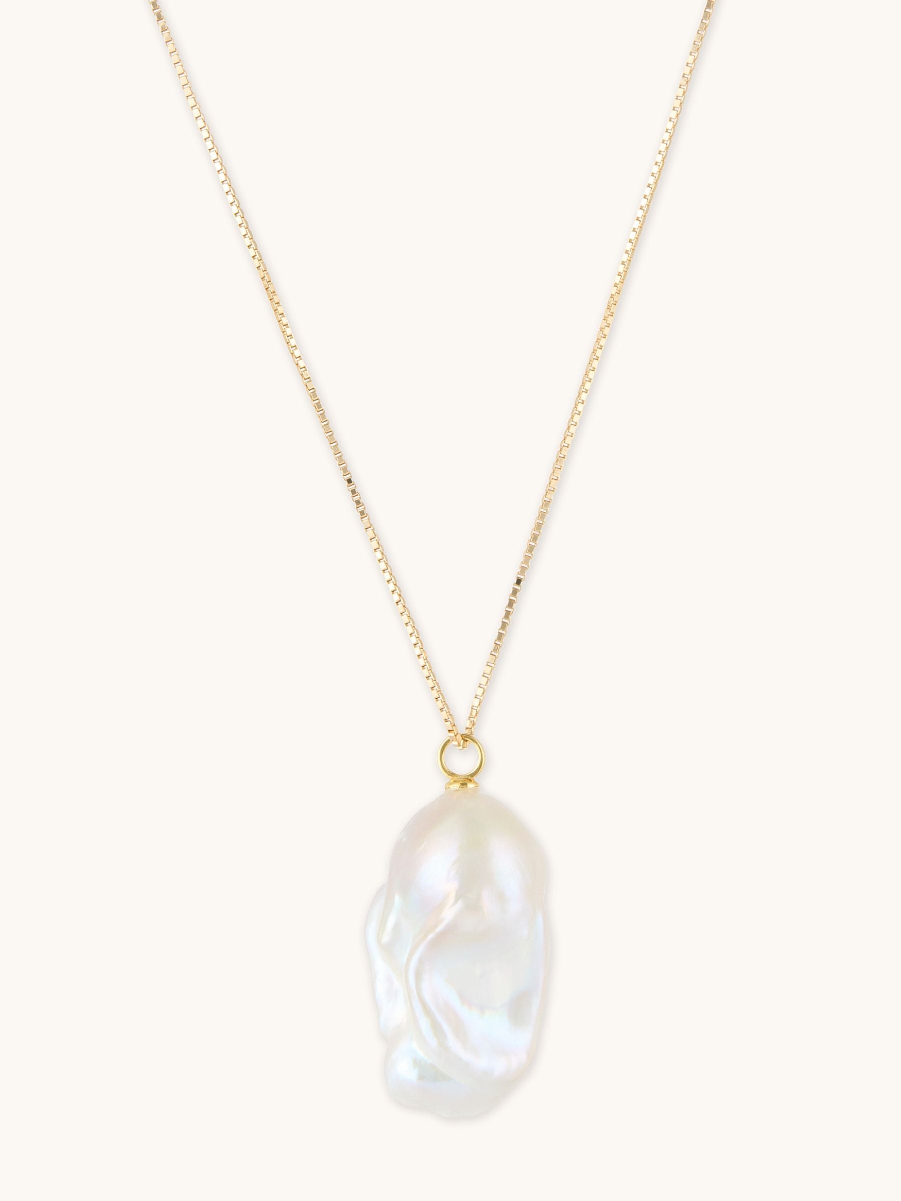 Large Fireball Baroque Pearl Necklace