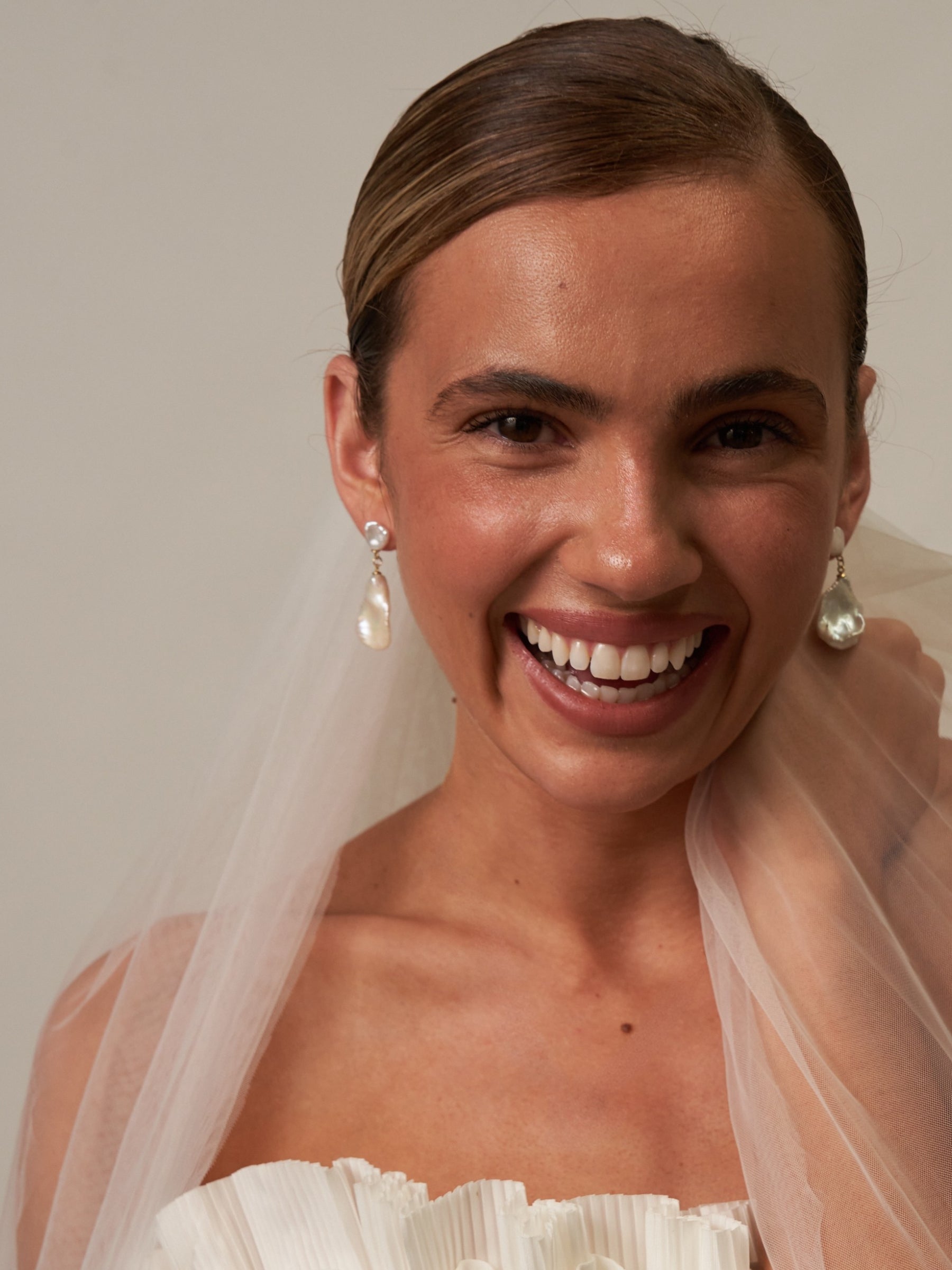 Large Baroque Pearl Drop Earrings