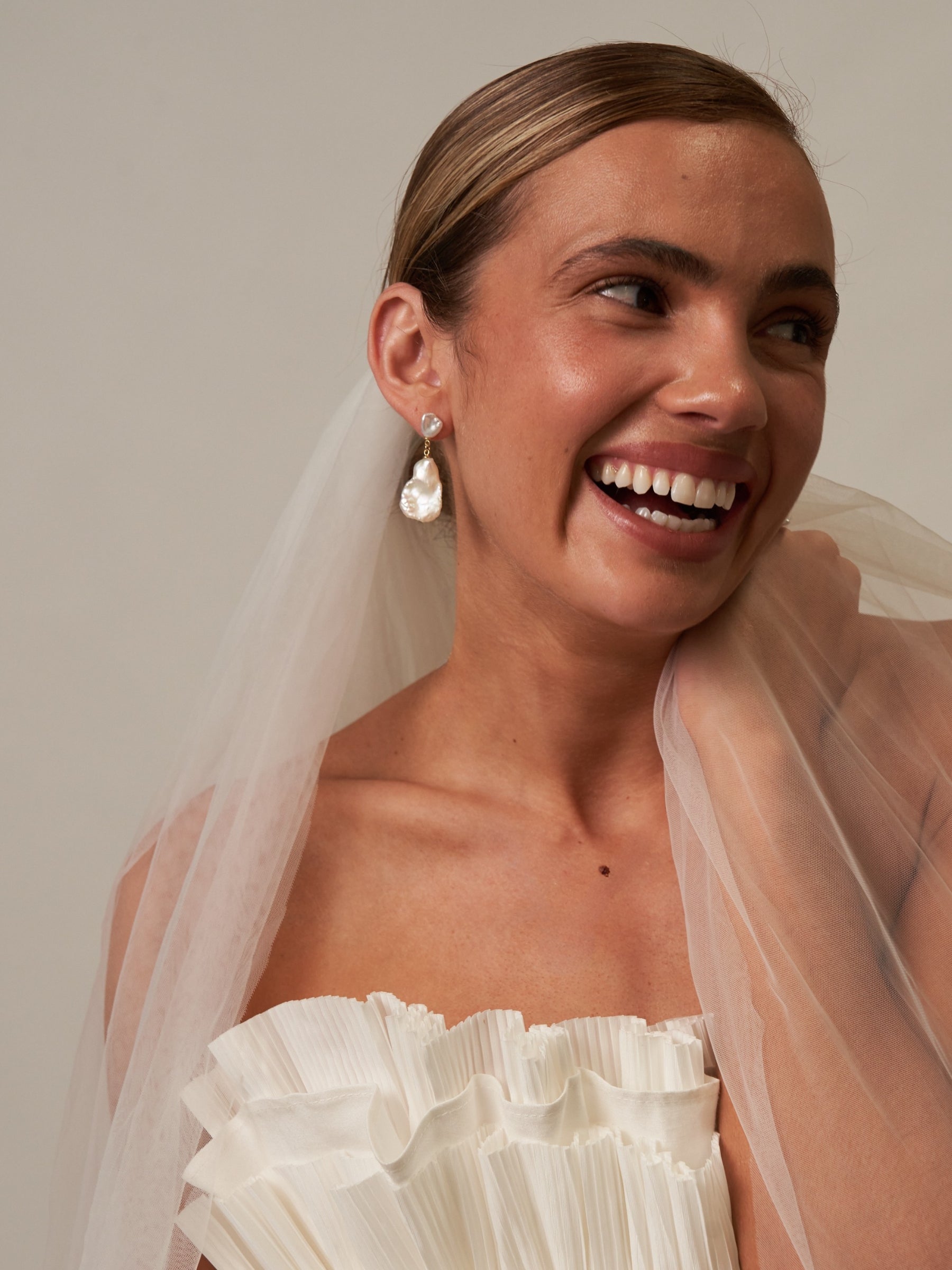 Large Baroque Pearl Drop Earrings