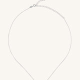 adjustable silver pearl pendant necklace
