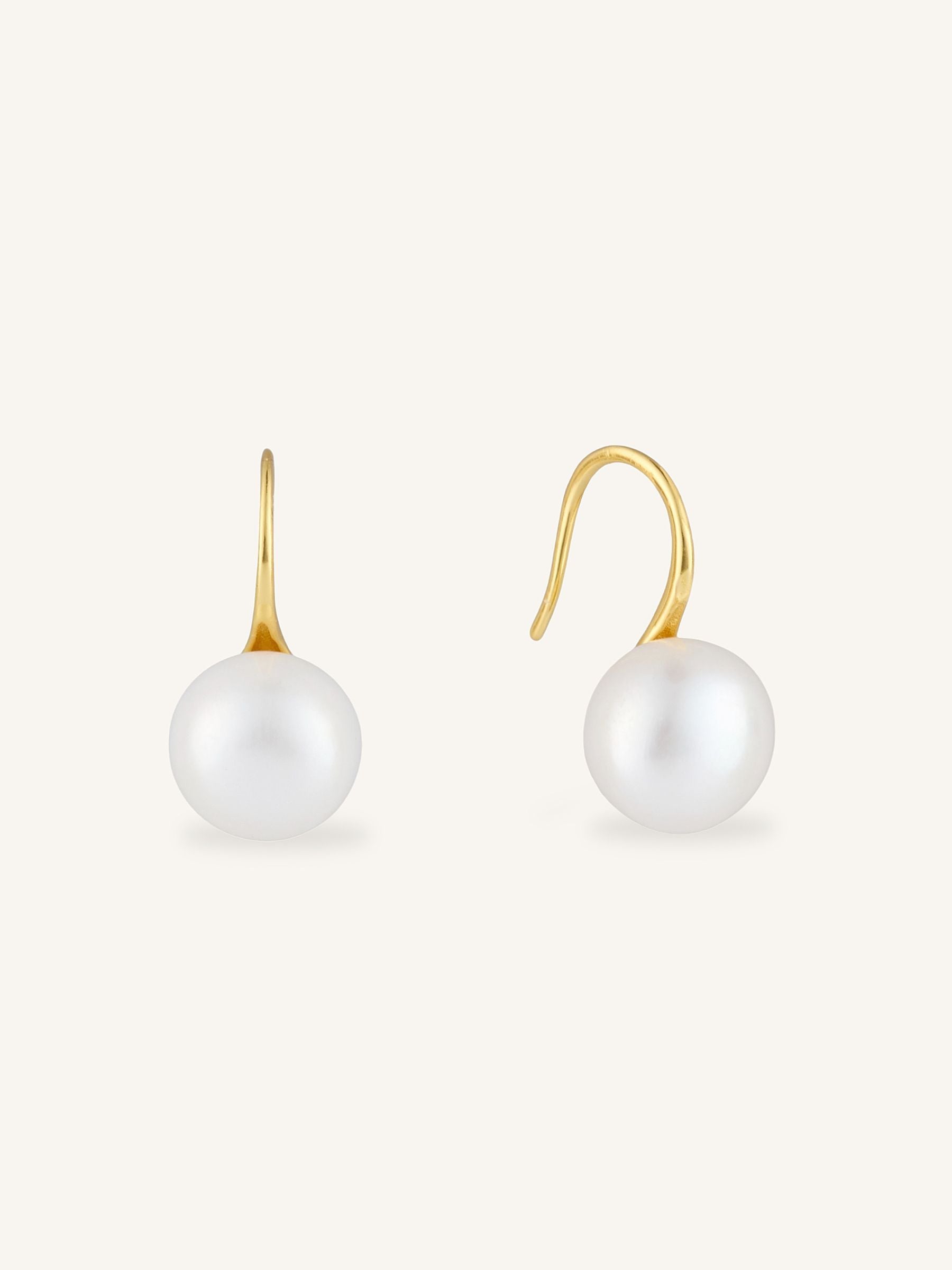Pearl Drop Arch Earrings