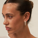 Seven White Pearl Drop Earrings