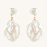 Ottilie | Large Keshi Pearl Drop Earrings