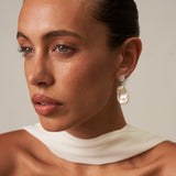 Large Baroque Pearl Drop Earrings